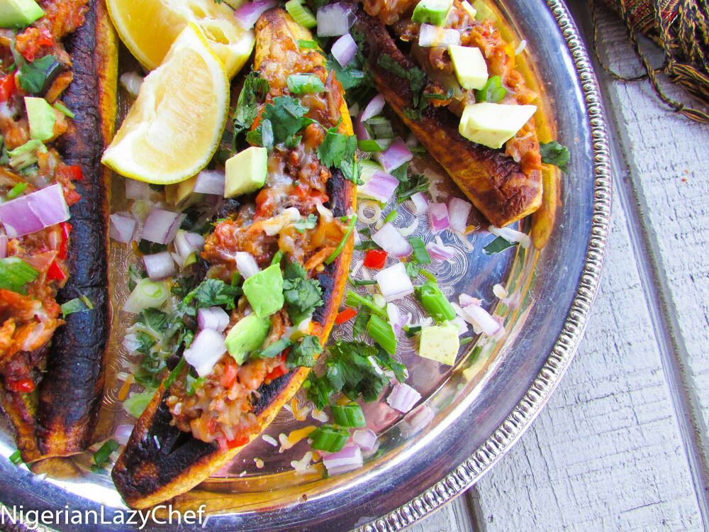 9 African Plantain Recipes To Shake Up Your Weekend Or Holiday Event Menu 5 Stuffed Plantains (Plantain Boats)