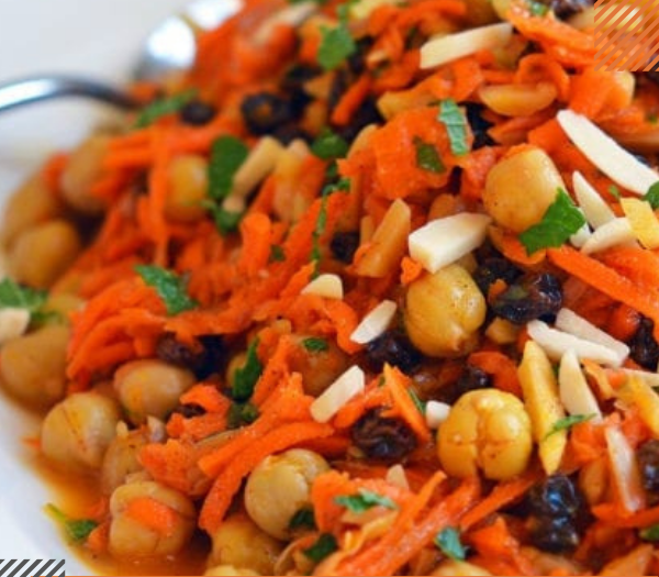 Moroccan Carrot and Chickpea Salad By Once Upon A Chef