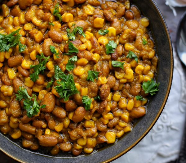 (CornChaff )With Sweet Corn and Pinto Beans Porridge By Afro Vitality Eats