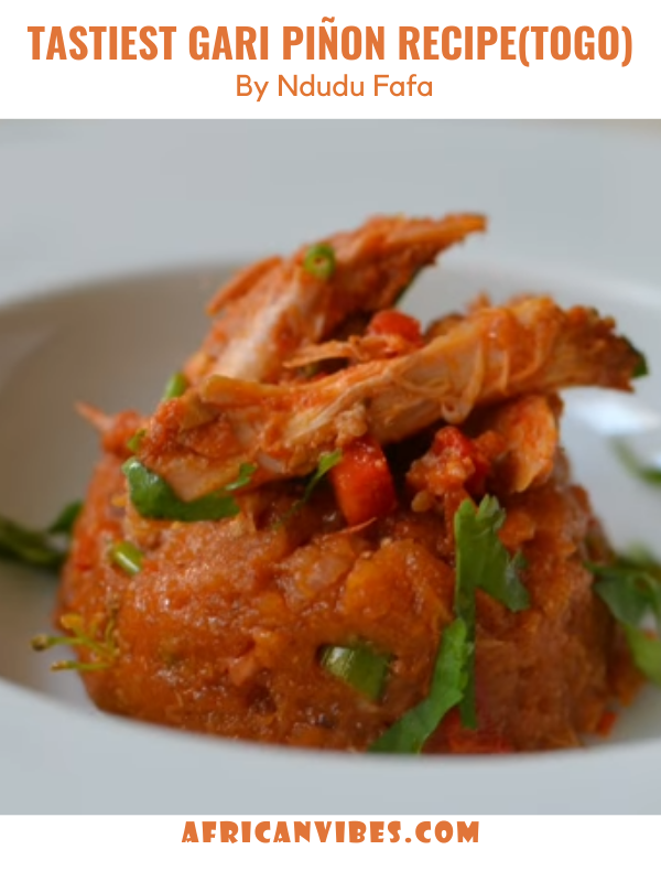 Tastiest Gari Piñon Recipe(Togo) By Ndudu Fafa