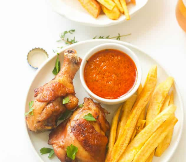 African Fried Chicken & Plantain Fries By African Bites