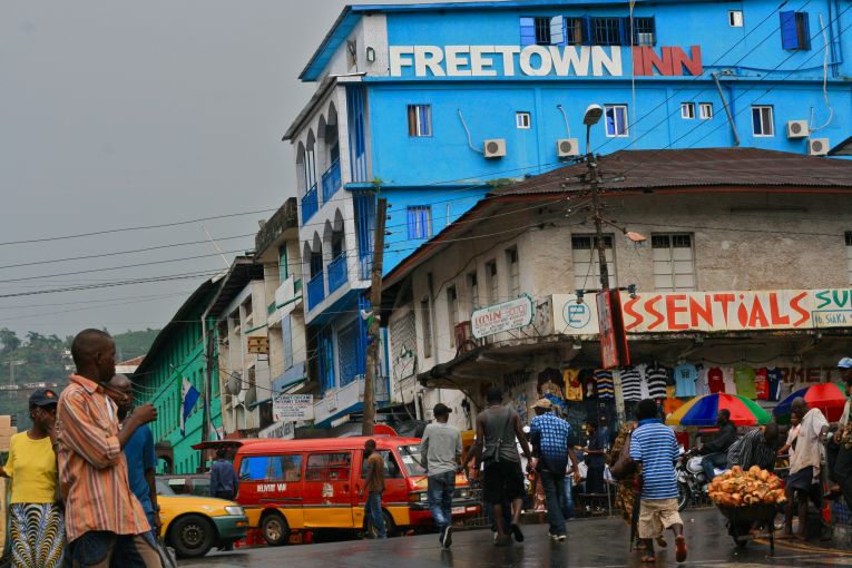 Siaka Stevens Street in Freetown
