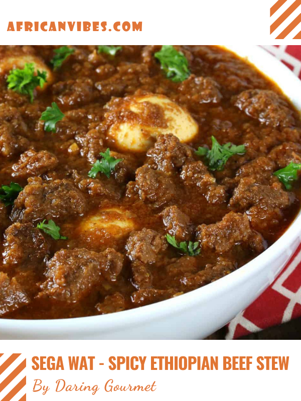 Sega Wat - Spicy Ethiopian Beef Stew By Daring Gourmet