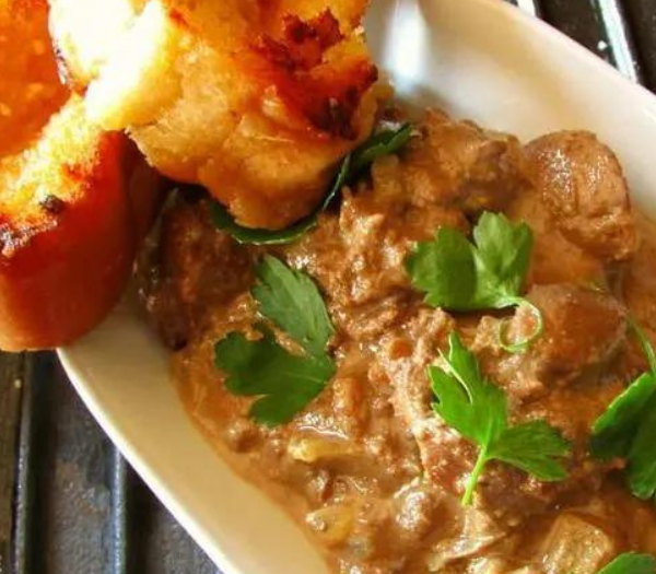 Creamy Chicken Livers By The South African
