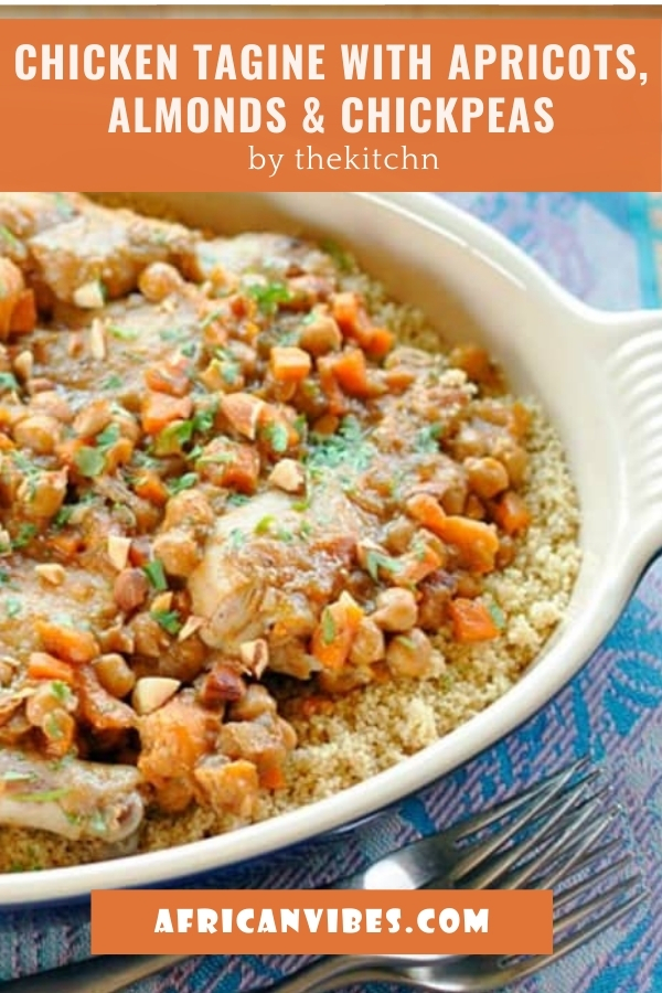 Chicken Tagine with Apricots, Almonds & Chickpeas by thekitchn African ...