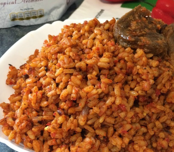 Nigerian Ofada Jollof Rice Recipe By Yummieliciouz Food Recipes