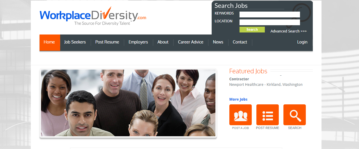 Homepage image of workplacediversity.com