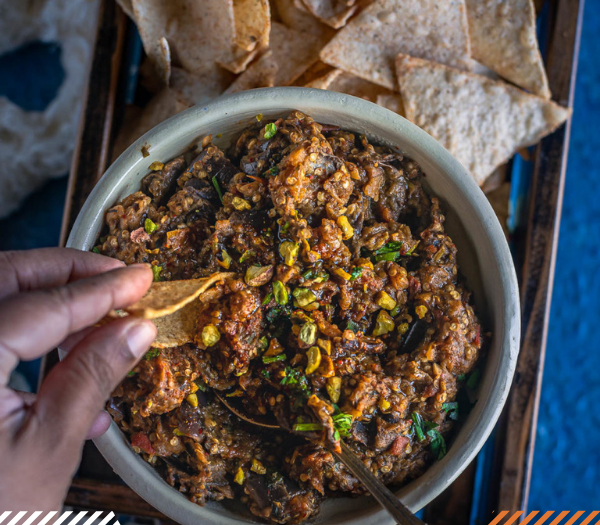 Moroccan Salad Zaalouk by Cookilicious