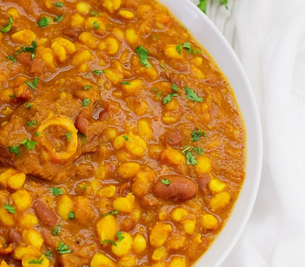 Curried Samp And Beans With Lamb By Tamarind n Thyme