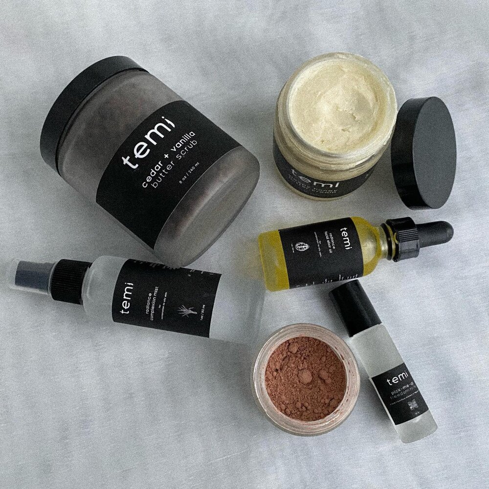 Essentials By Temi Skincare products