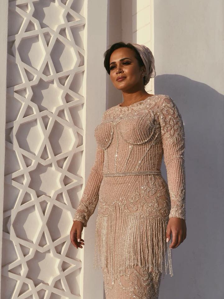 A breathtaking gown with diamond embroidery by Mohanad Kojak