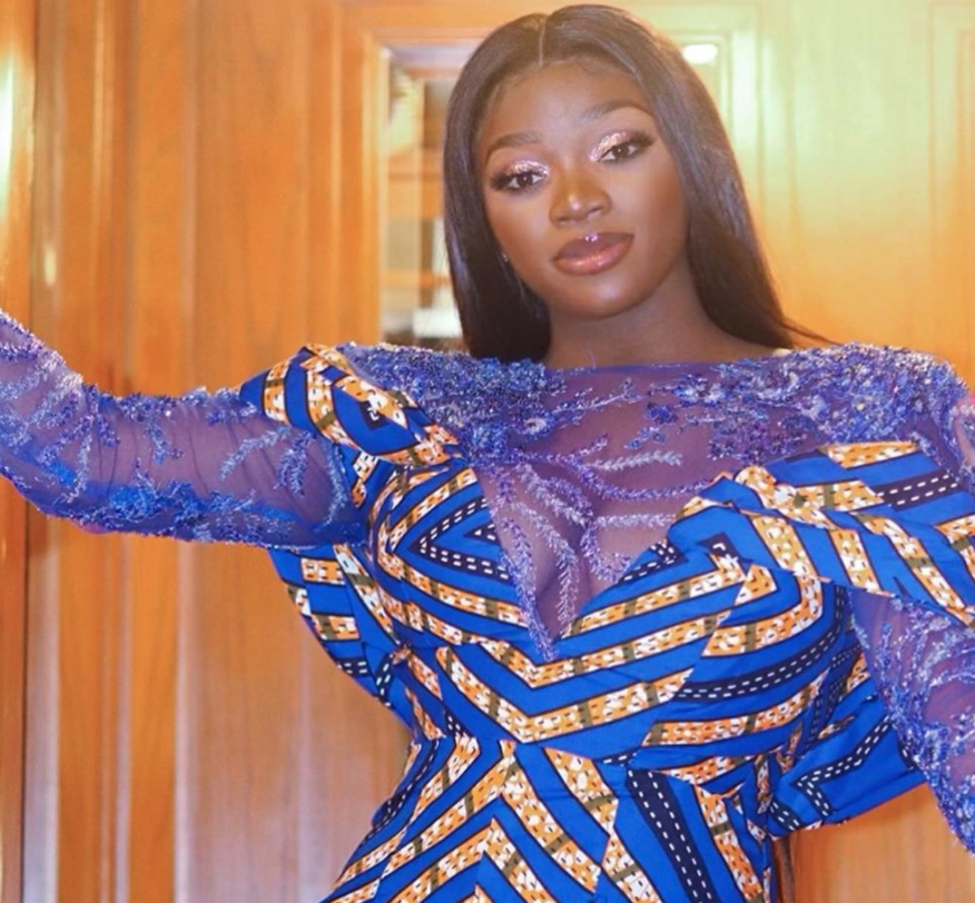 Claude Kameni rocks one of her creations