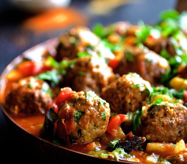 Moroccan Meatball and Vegetable Ragout By From A Chefs Kitchen