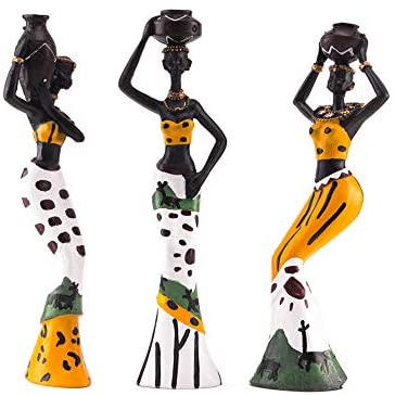 African Tribal Lady Figurine Home Decor