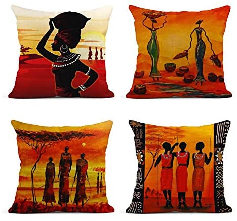 Afrocentric Pillow Cases Home Decor