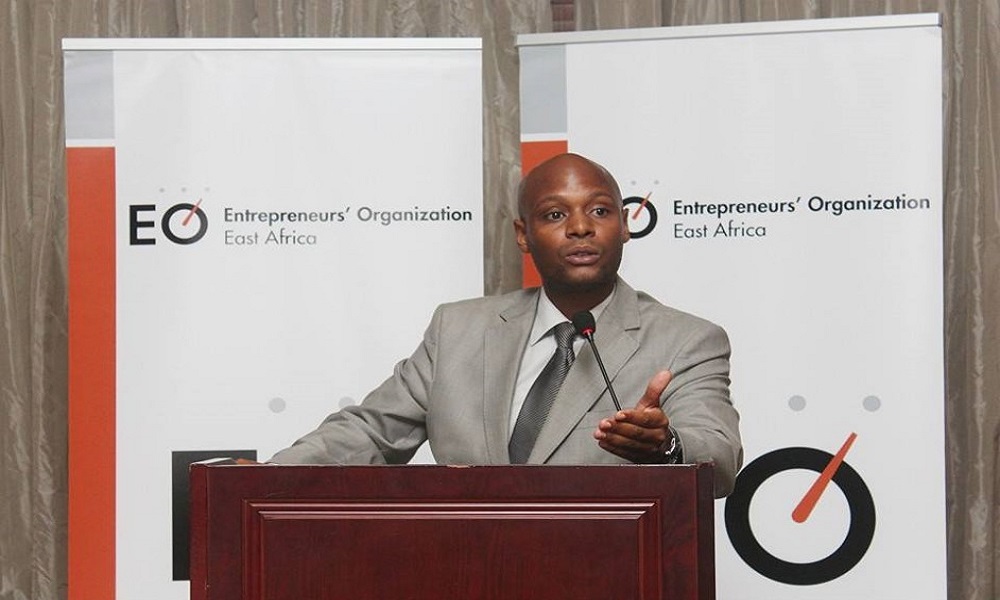 Patrick Ngowi delivering a keynote address