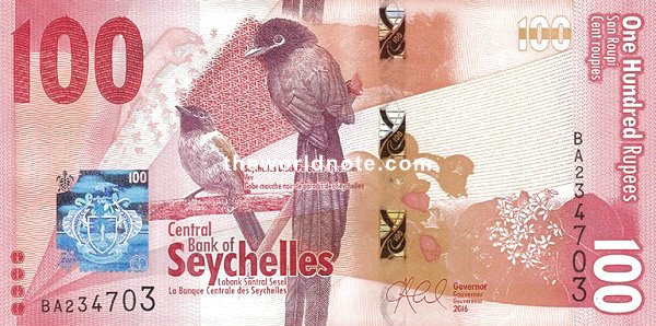 Image showing a Seychellois Rupee. Image showing a Seychellois Rupee.
