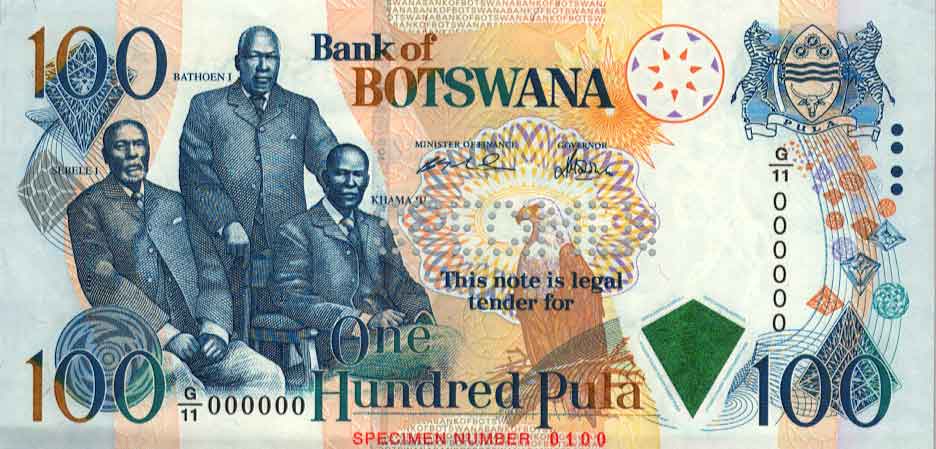 Image showing a Botswana Pula Image showing a Botswana Pula
