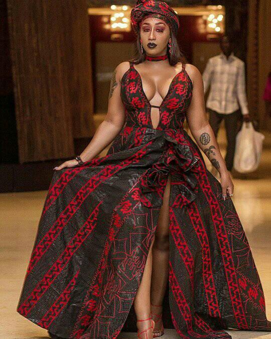 Victoria Kimani looking elegant in Ankara