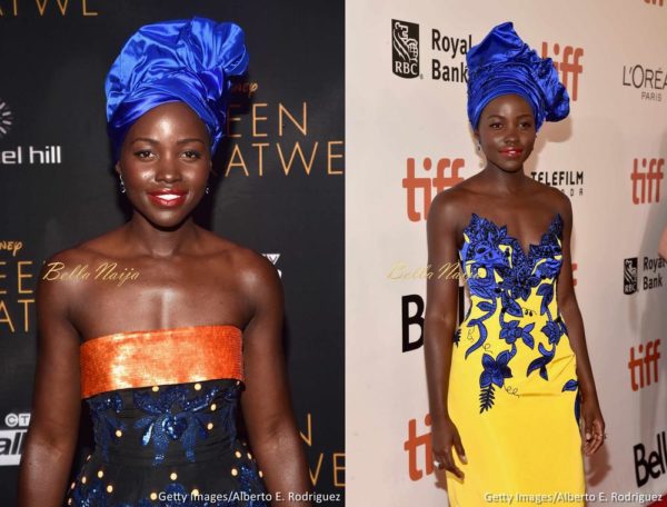 Nyong'o looking elegant in traditional headgea