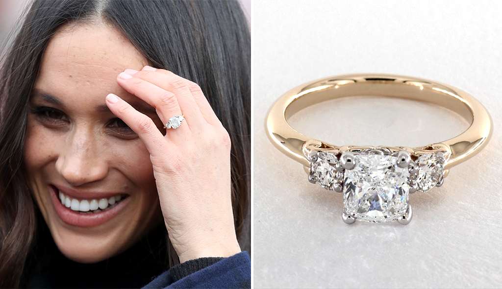 Meghan Markle's engagement ring with a Botswanan diamond