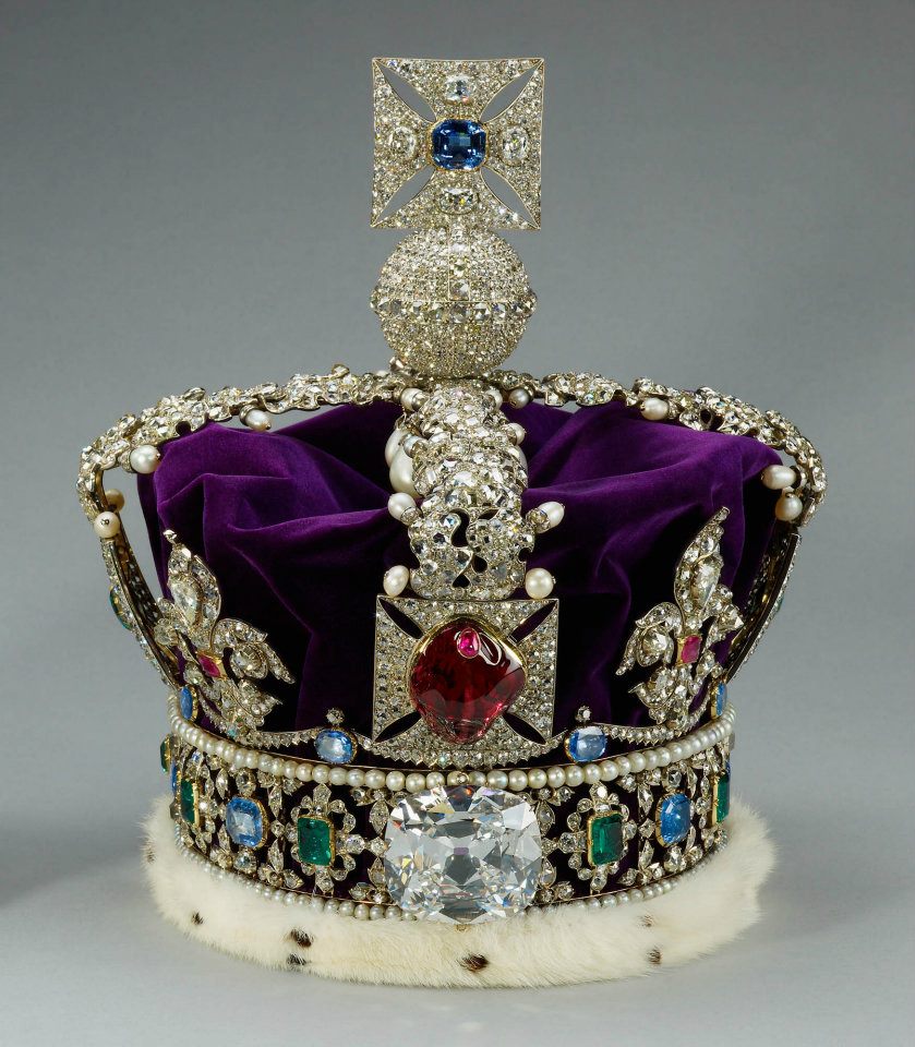 The British Crown Jewels bearing the Cullinan diamond