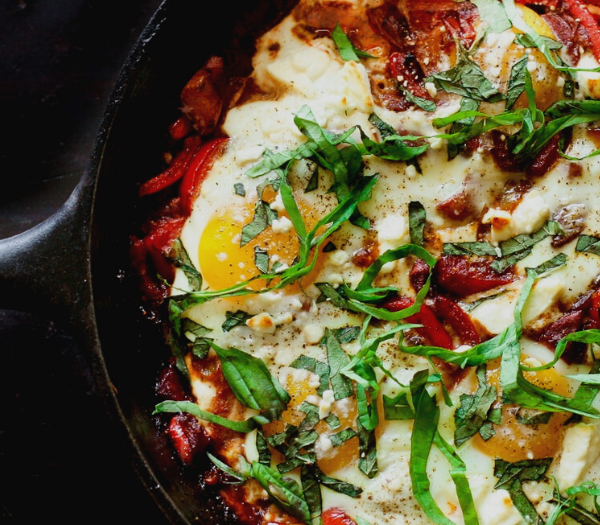 Shakshuka- North African Skillet Eggs by Feasting at Home 1