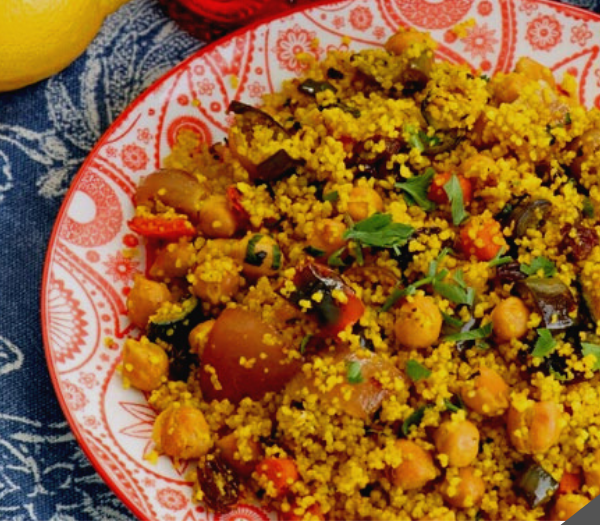 Moroccan Couscous Salad by Foxy Folksy