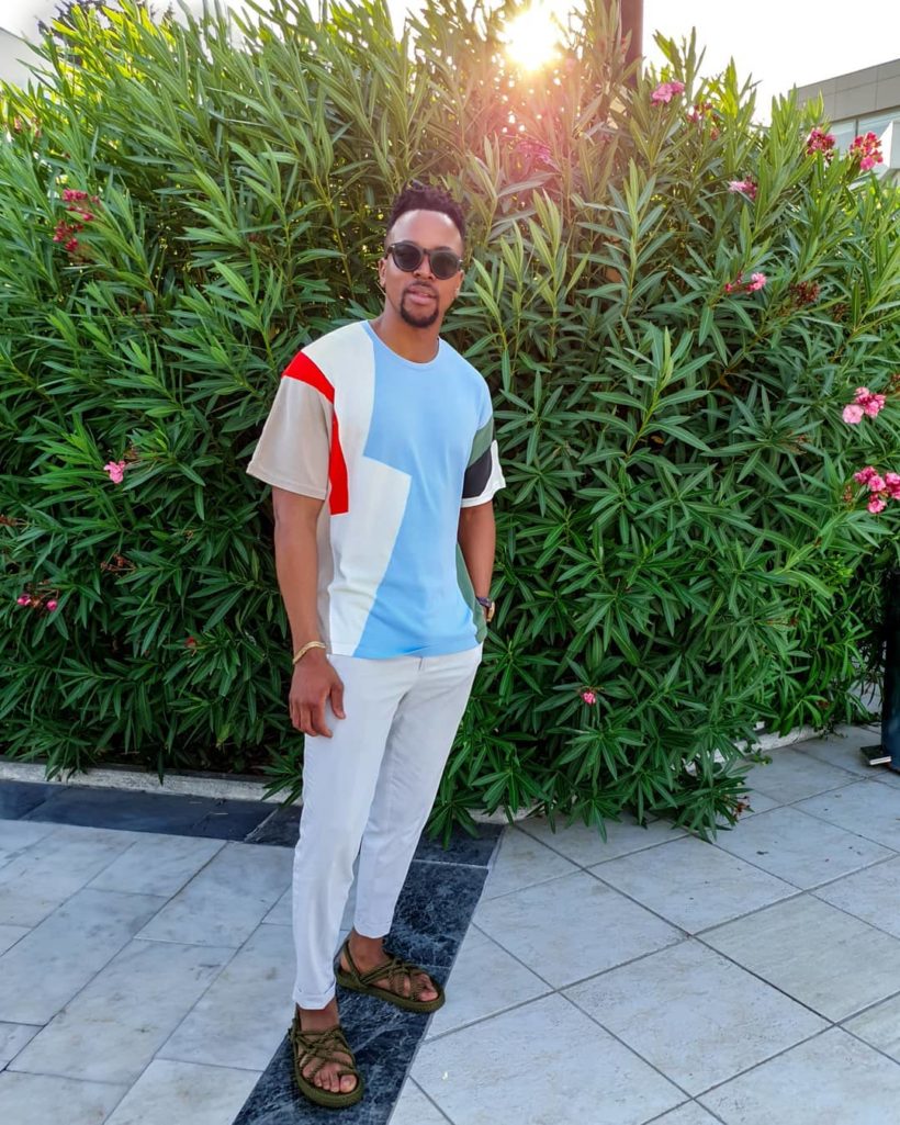 Maps Maponyane rocking the casual look