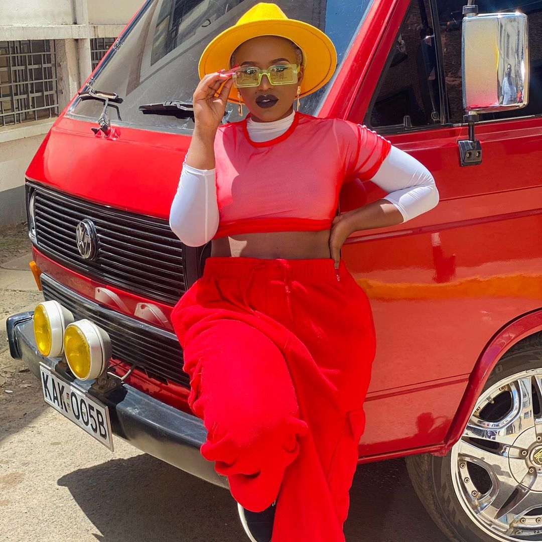 Which Of These Top 10 Elite And Upcoming Kenya Musicians Is Your Favorite? 15 Femi One in Reds and Whites. Photo credit: Instagram