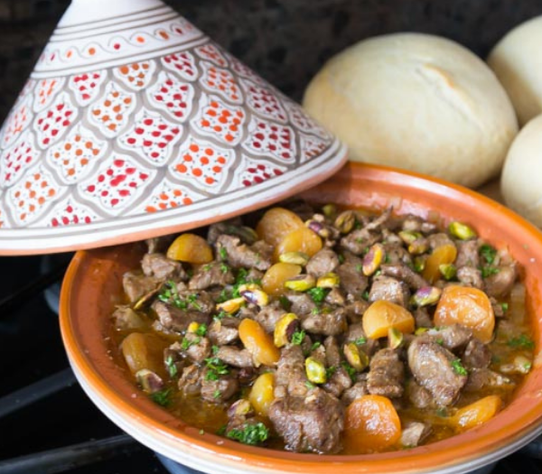 Moroccan Lamb Tagine with Apricots By Ethnic Spoon