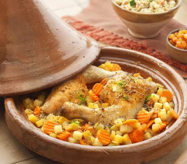Moroccan Chicken Tagine With Potatoes and Carrots By The Spruce Eats