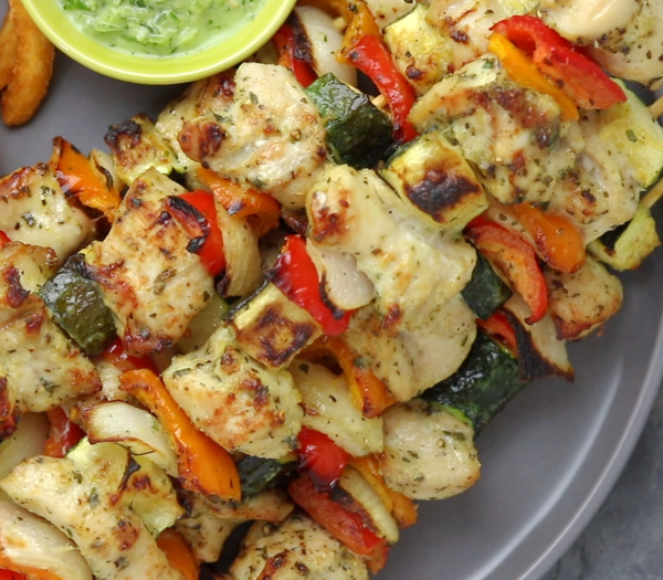 Grilled Chicken Kabobs With Vegetables By Dinner Bite