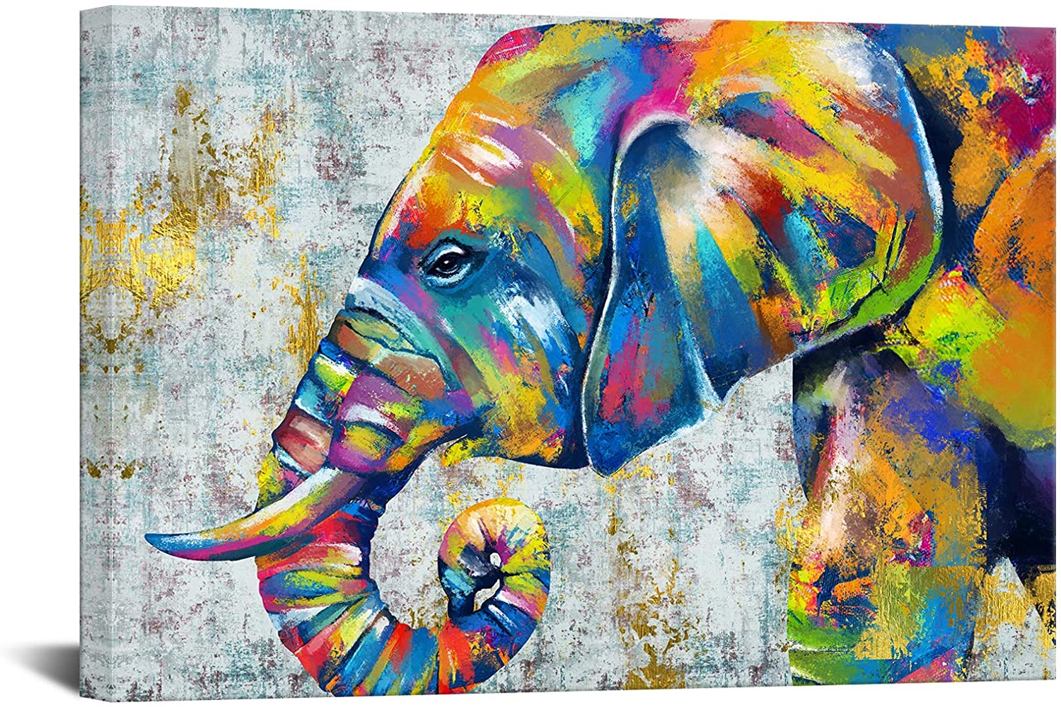 10 Beautiful African Arts That Can Be Purchased For Under $100 7 The HOMOEART Elephant Canvas Wall Prints