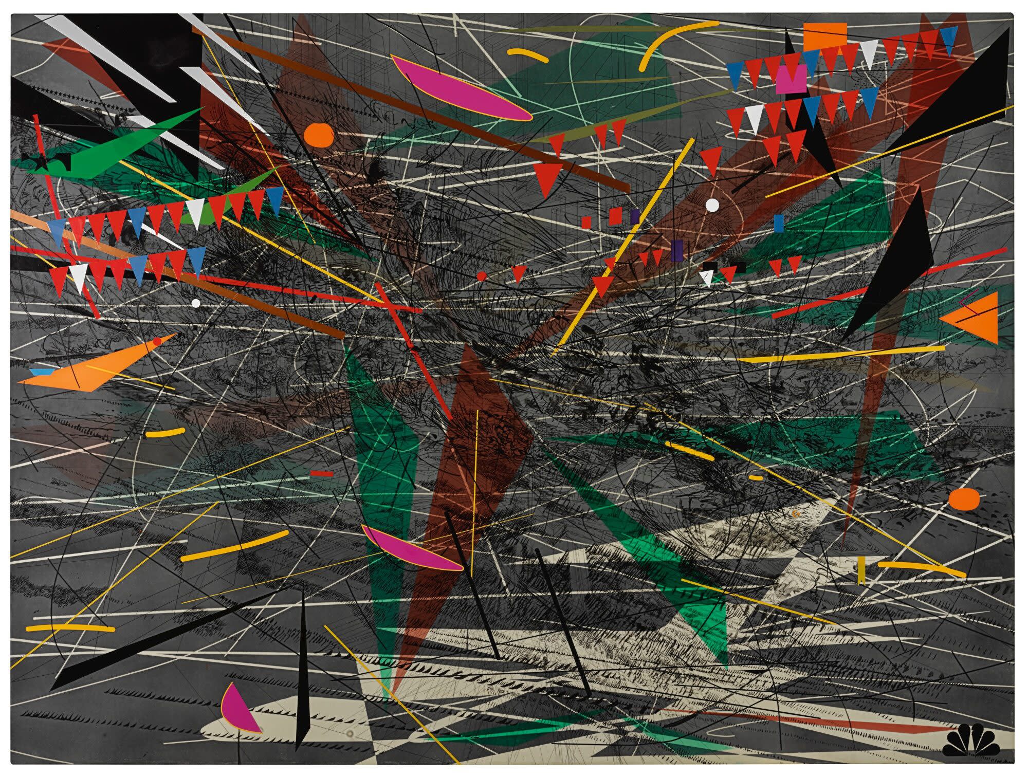 15 Most Expensive African Paintings Ever Sold African Vibes   Black Ground Deep Light 2006 Julie Mehretu 