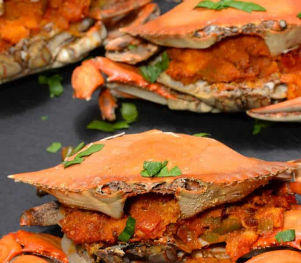 Ghana Akotonshi (Stuffed Crabs) By International Cuisine