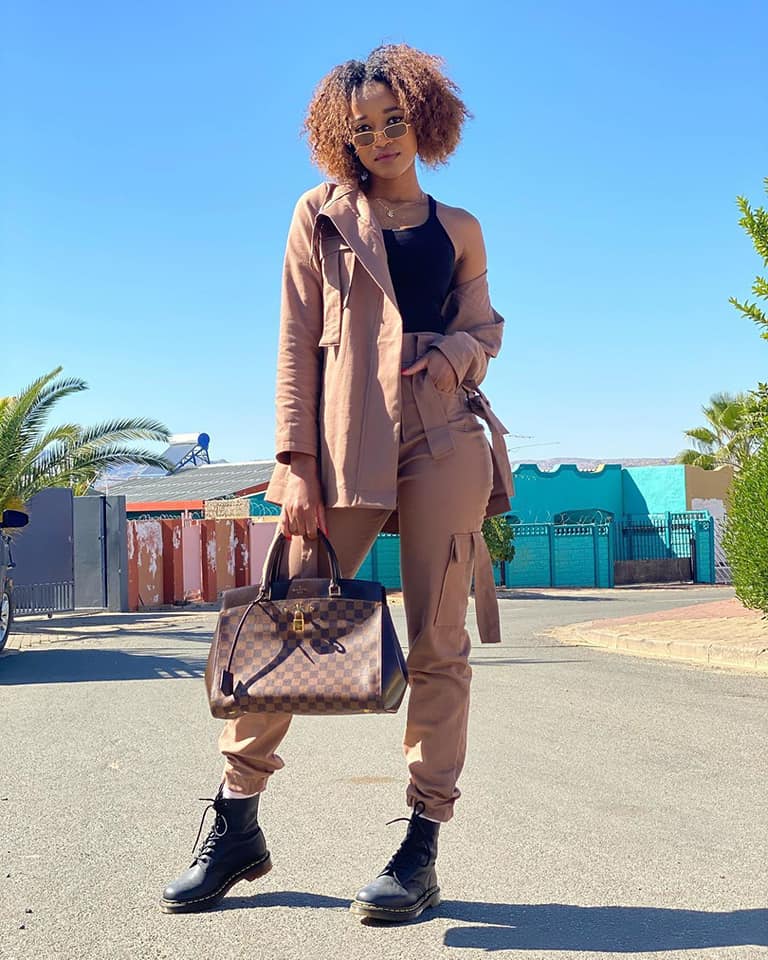 A trendy safari suit