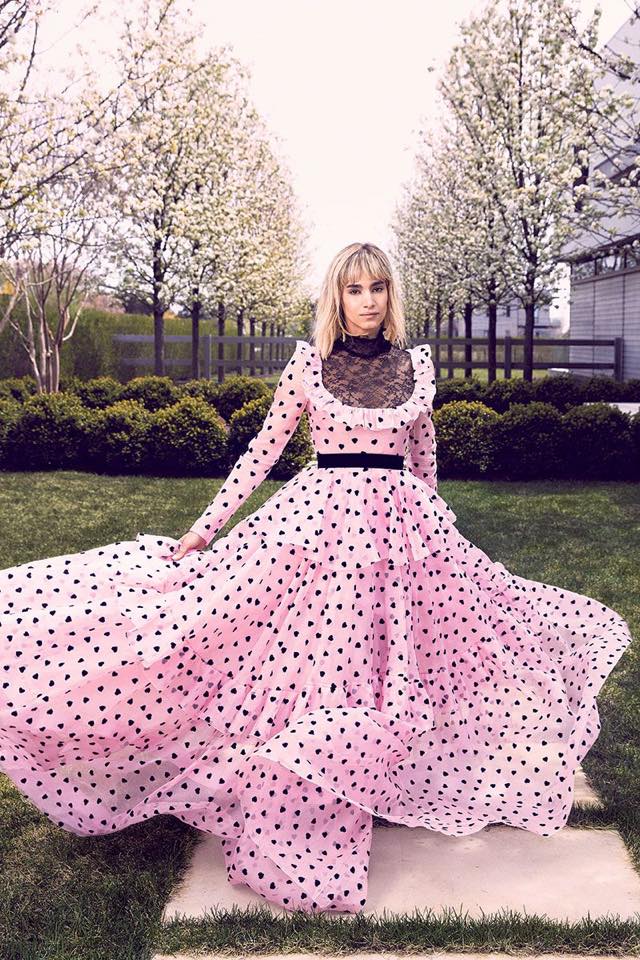 Fairytale pink dress donned by Sofia Boutella