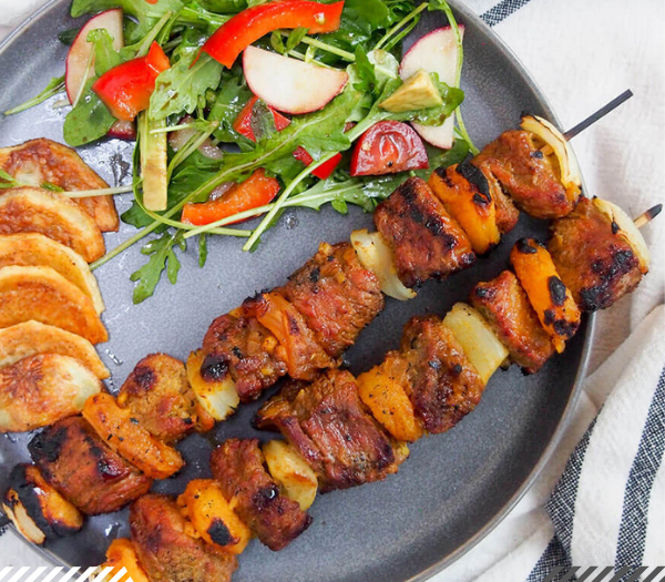 Sosaties (South African lamb and apricot kebabs) By Caroline's Cooking