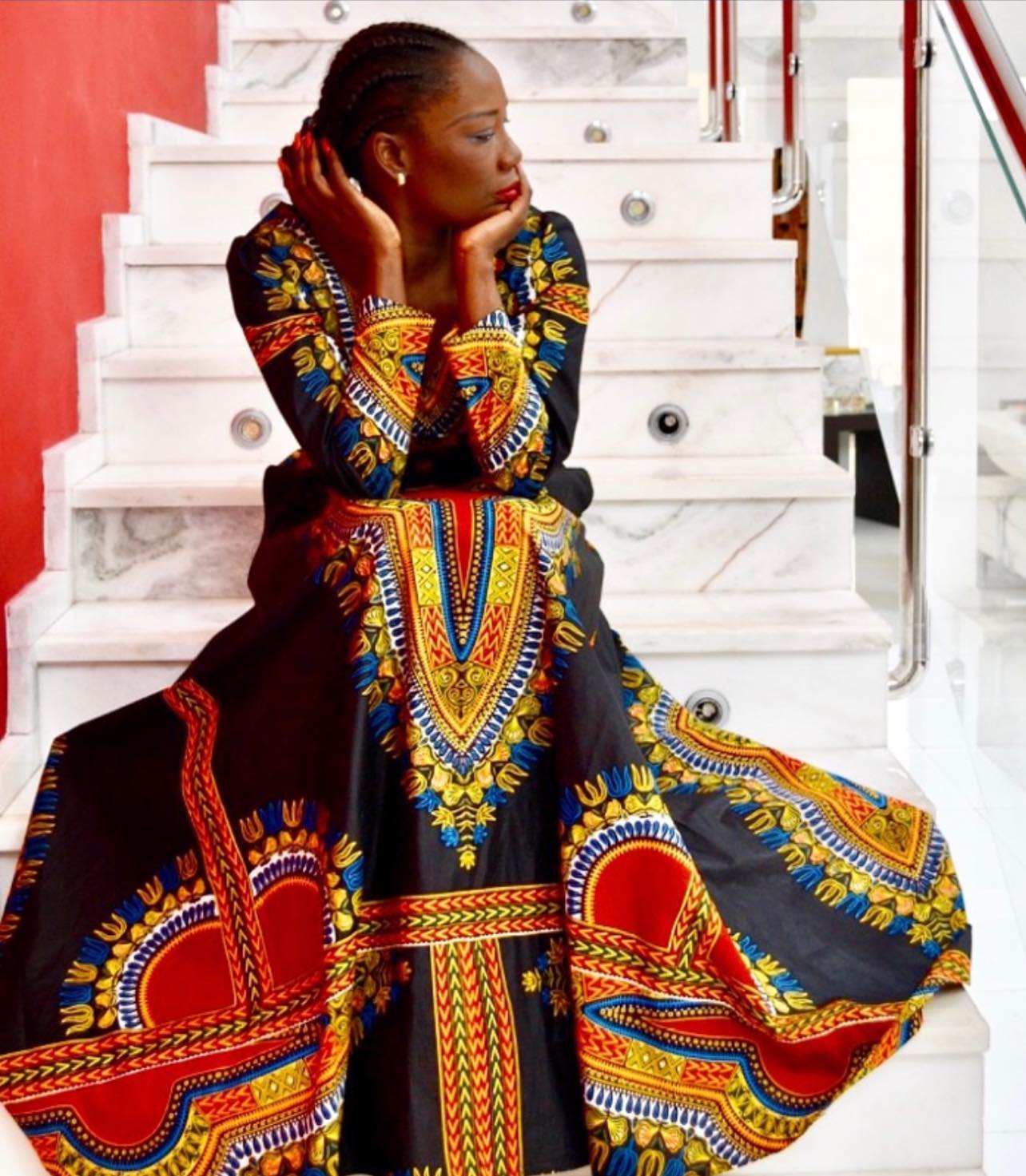 African print Nadir Tati dress in all its splendor