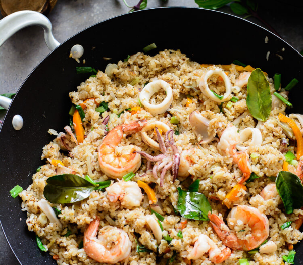 Mixed Seafood Coconut Fried Rice By Yummy Medley