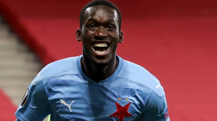 Goal celebration by Abdallah Sima Goal celebration by African Soccer Player Abdallah Sima