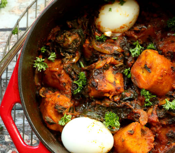 One-Pot African Berbere Plantain and Spinach Stew By Foods From Africa