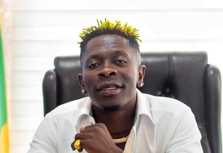Shatta Wale posing for a shoot