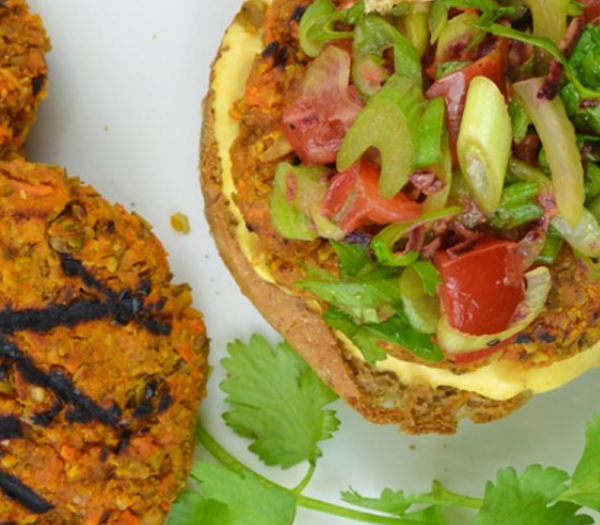 Ethiopian Sweet Potato Burger By One Green Planet