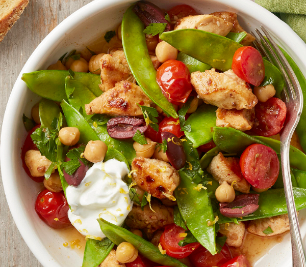 Spicy Chicken and Snow Pea Skillet By Eating Well