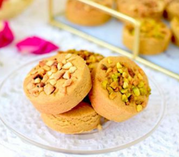 Ghraiba Homs(Chickpea Flour Ghraiba) By Treats Homemade