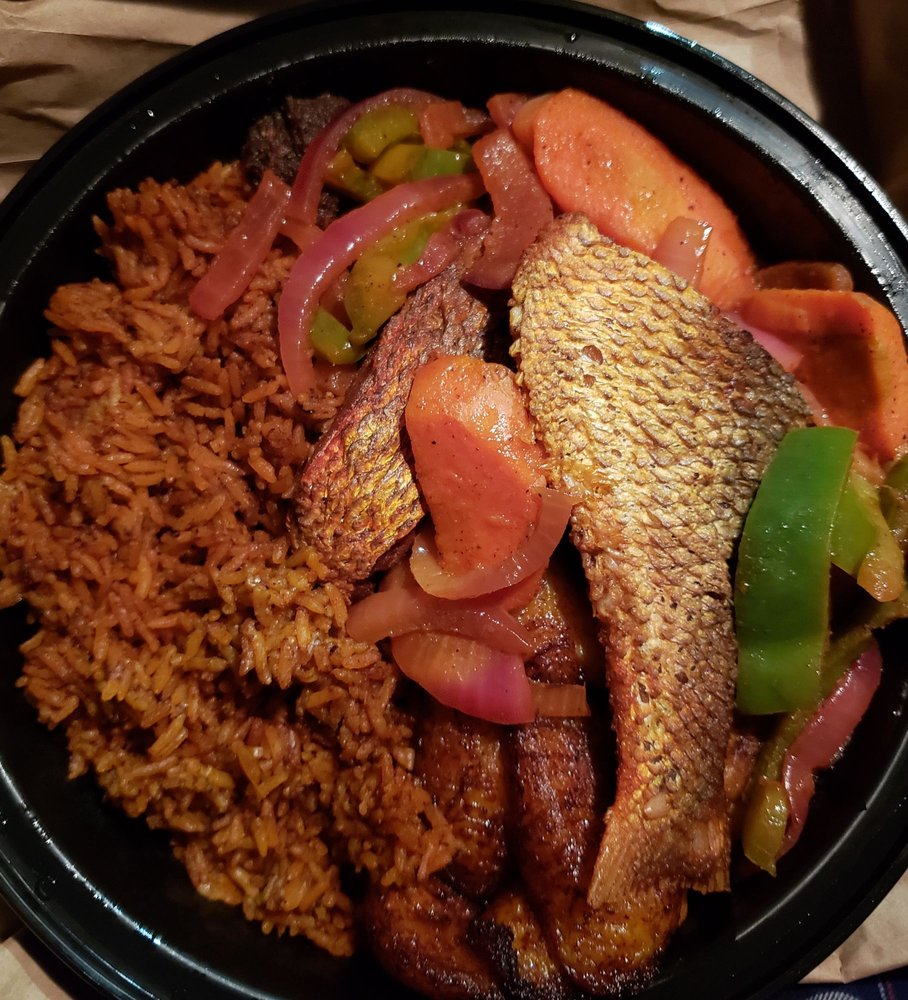 Top 10 African Restaurants In New York Post Pandemic According Yelp 8 Jollof rice and fish at AKWAABA Restaurant