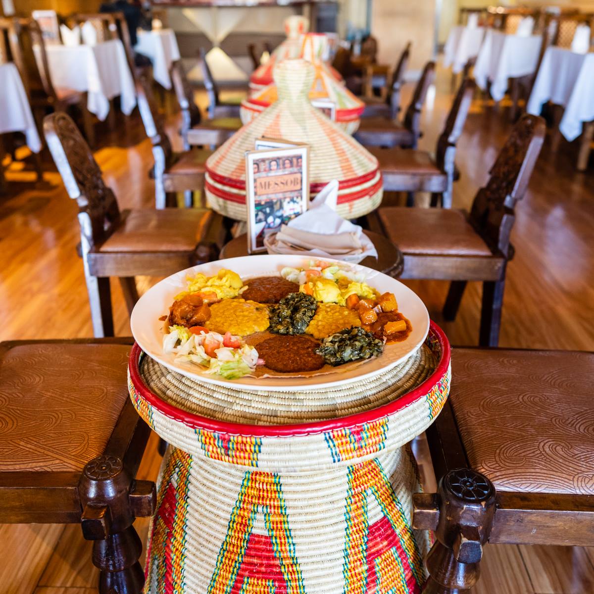 Top 10 African Restaurants In Los Angeles 11 A messob elegance at Messob Ethiopian Restaurant