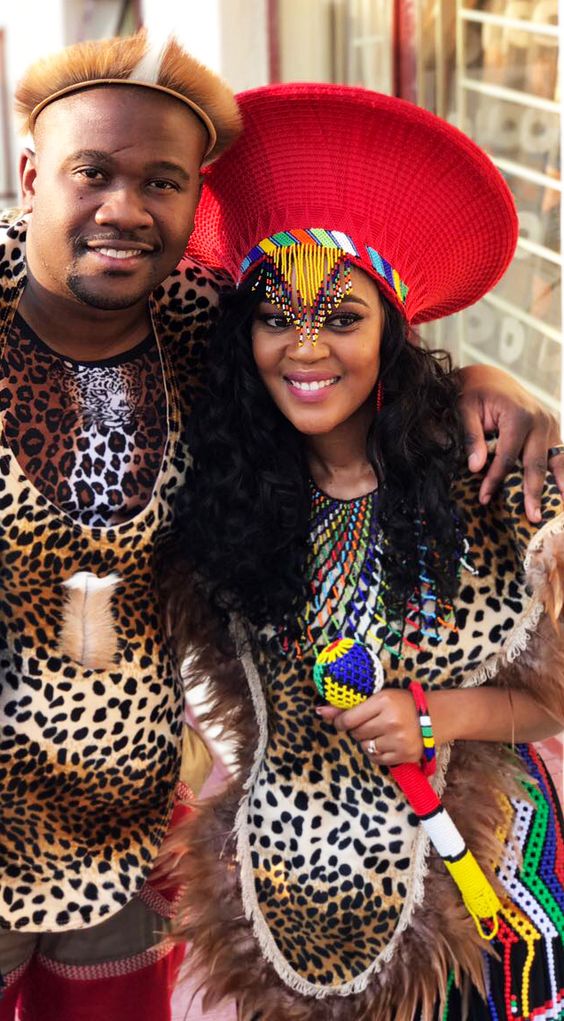 A Zulu couple during their big day